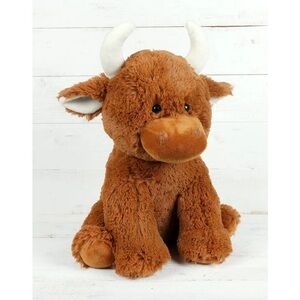 Brown Plush Bull Toy